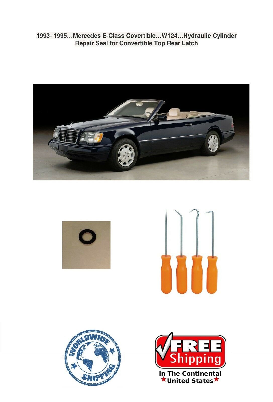 Mercedes E Class W124 1993 1995 Convertible Hydraulic Cylinder Repair